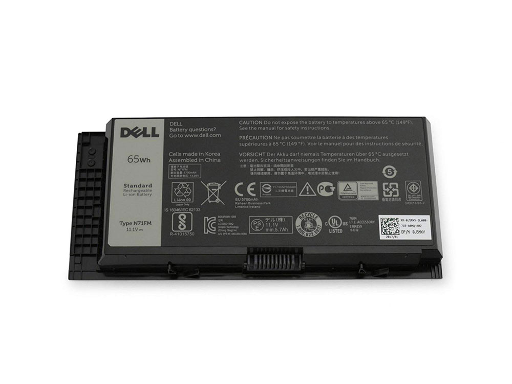 Original 65Wh 6 Cell Dell 0GXMW9 GXMW9 Battery