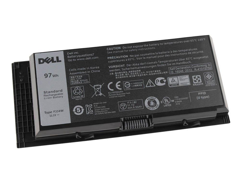 Original 97Wh 9 Cell Dell 0GXMW9 GXMW9 4HJXX Battery