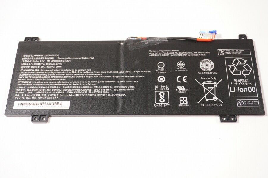 4870mAh 37Wh Battery Acer Chromebook Spin 11 R751T-N14N