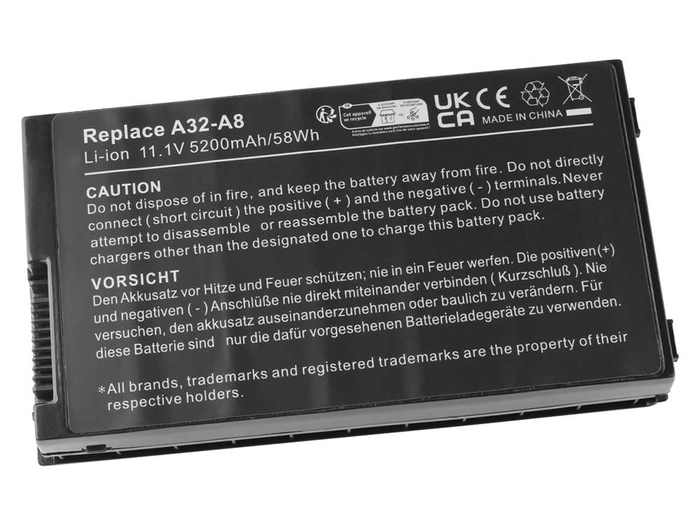 4800mAh 49Wh 6-Cell Asus 32-F80H Battery