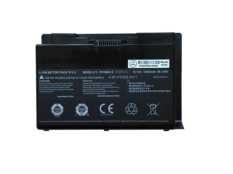 Battery Clevo 4ICR18/65 5900mAh 89.21Wh