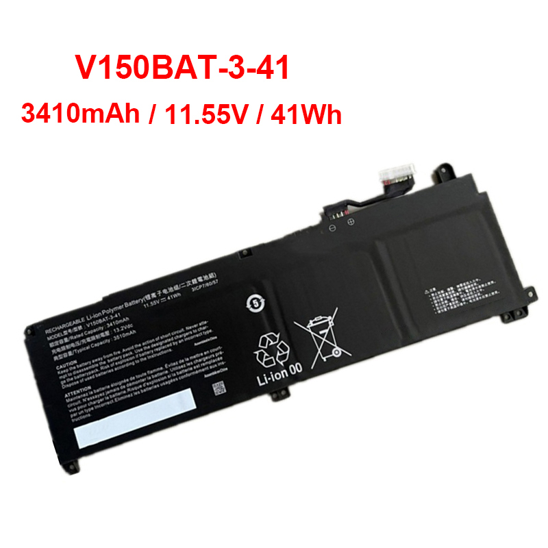 Battery Clevo V155PNKQ V155PNPQ 3410mAh 41Wh