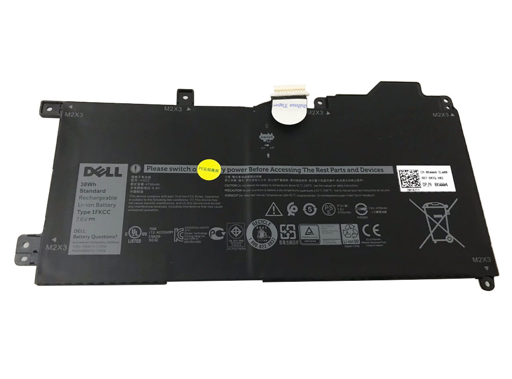 Original 4750mAh 38Wh Battery Dell Latitude 7200 2-in-1 T04J001