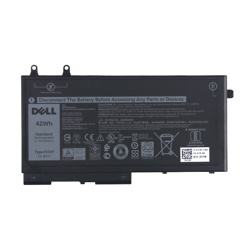 Original 2700mAh 42Wh Battery Dell 1V1XF 27W58