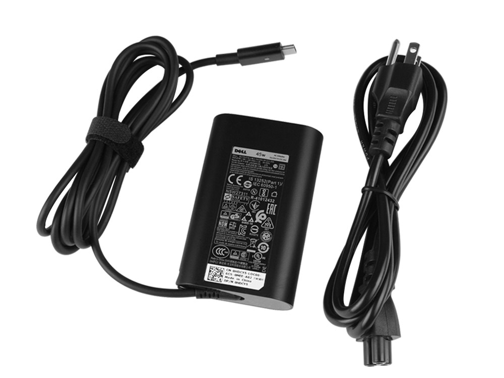 45W USB-C Charger Dell Latitude 5290 2n1 T17G T17G002 AC Adapter