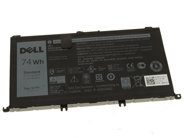 Original 74Wh 6400mAh 6 Cell Dell 00GFJ6 Battery