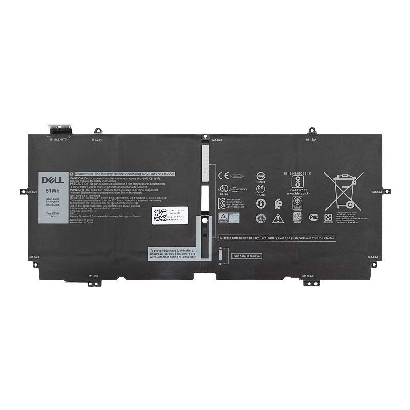 Original 6710mAh 51Wh Dell 52TWH Battery