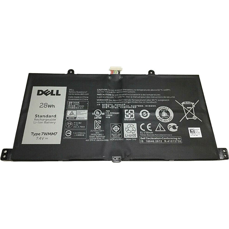 Original Battery Dell 07WMM7 7WMM7 CFC6C RTY89 3760mAh 28Wh