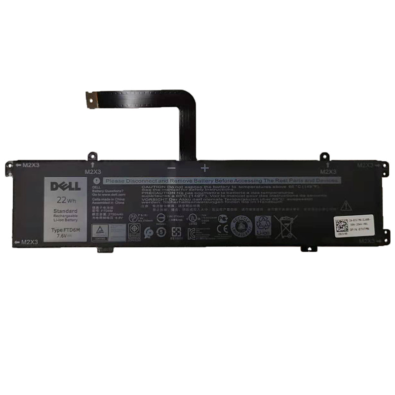 Original Battery Dell 6HHW5 FTD6M 2750mAh 22Wh