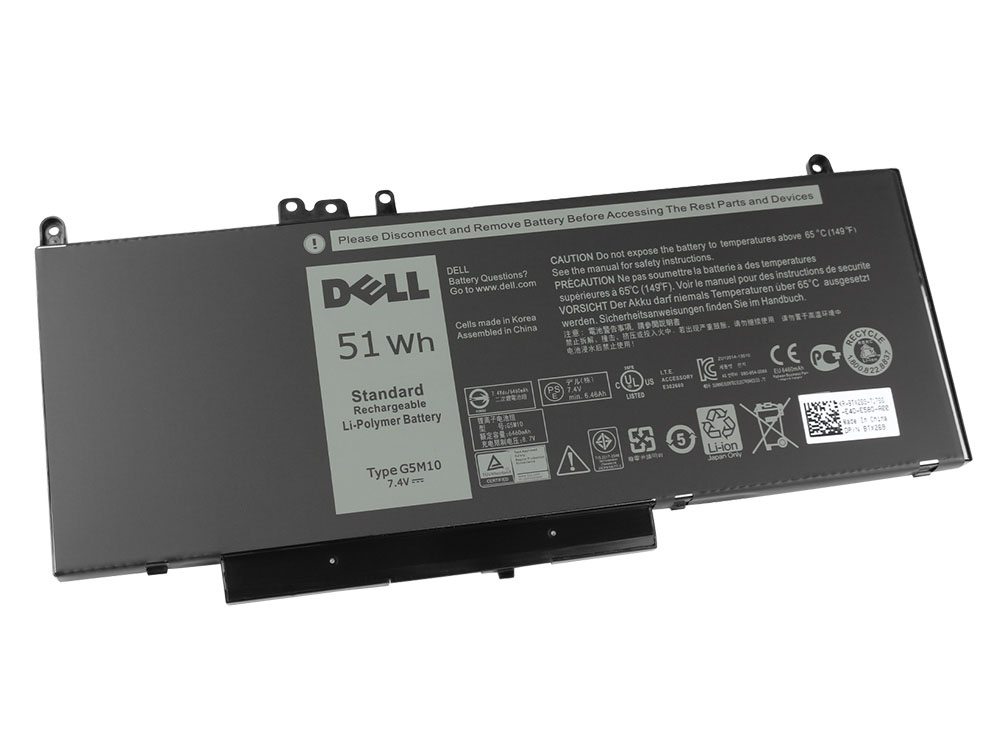 Original 51Wh 4-Cell Dell G5M10 0G5M10 8V5GX WYJC2 Battery