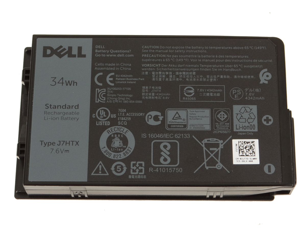 Original 4342mAh 34Wh Battery Dell J7HTX 0J7HTX