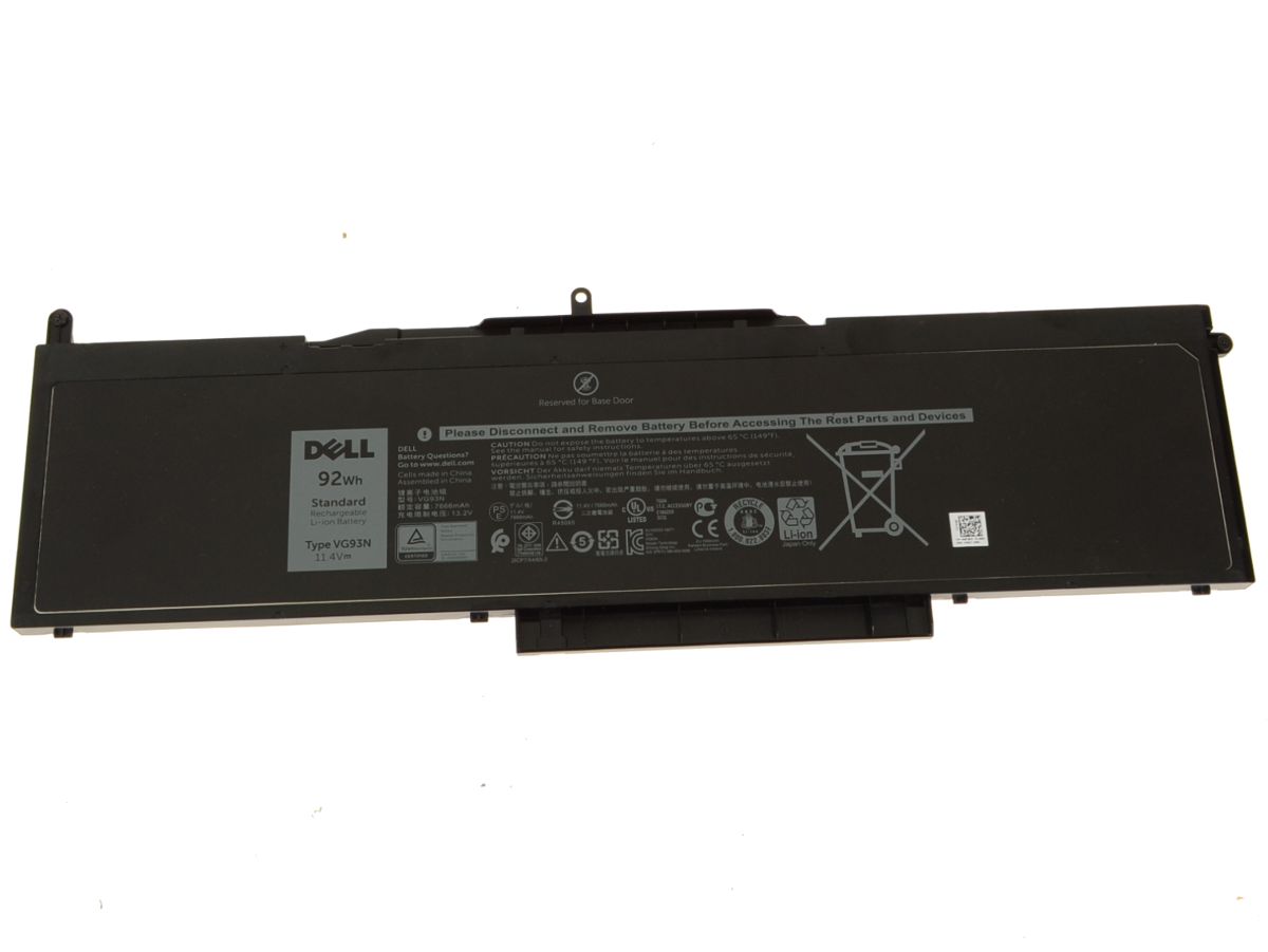 Original 7666mAh 92Wh 6-Cell Dell 0WFWKK WFWKK Battery