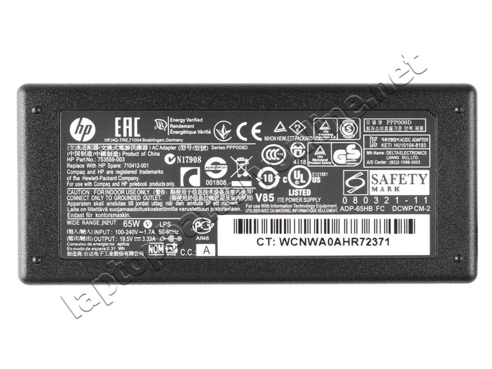 Original HP Envy Ultrabook 4-1030us AC Adapter Charger Power Cord - Click Image to Close