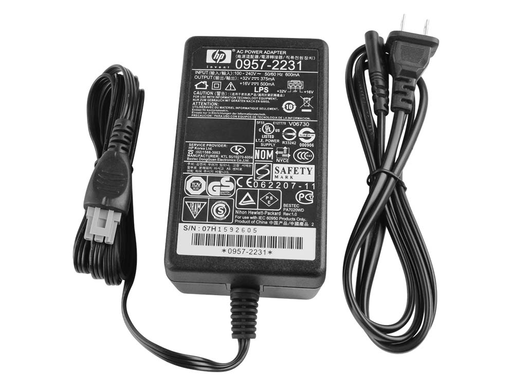 12W Charger HP Deskjet D1455 Printer AC Adapter