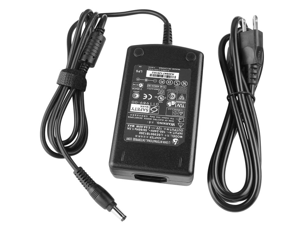 60W Odys X26 LED-TV Fernseher AC Adapter Charger Power Cord