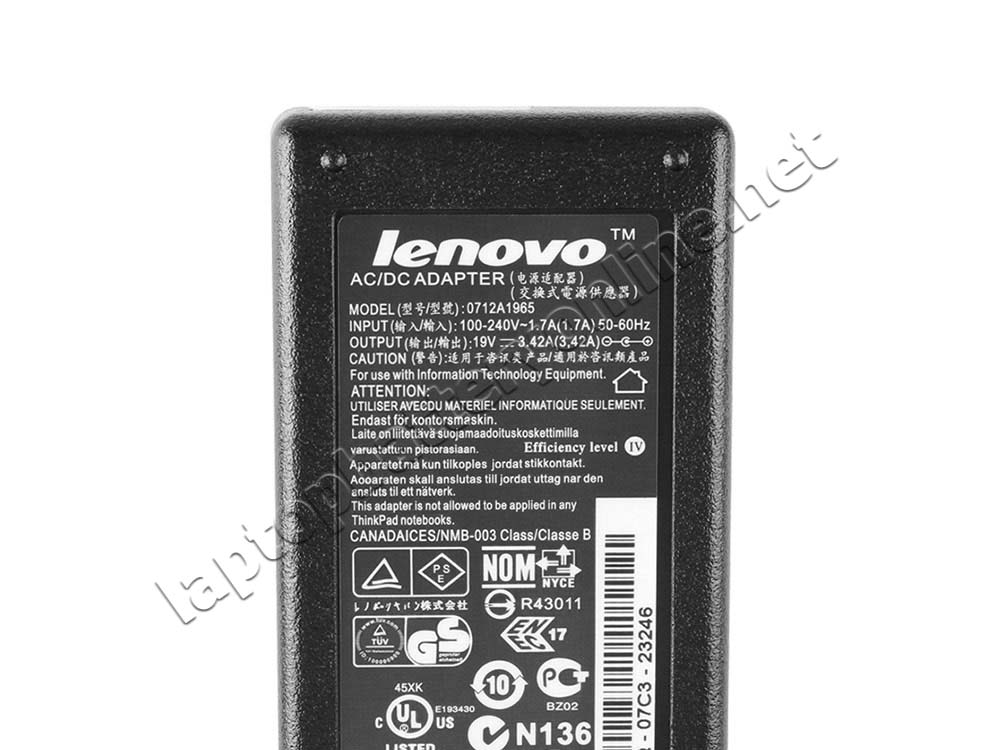 Original 65W Lenovo IdeaPad Y510-7758-3AU Power Supply Adapter Charger - Click Image to Close