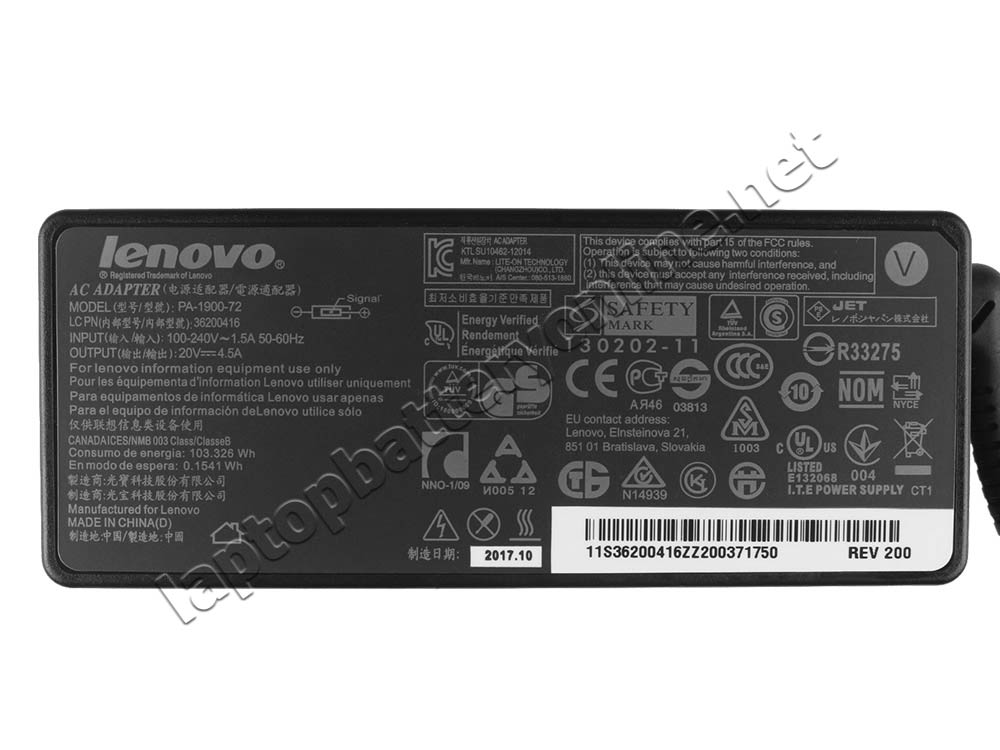 Original 90W Lenovo Thinkpad L440 20AS000SLL AC Adapter Charger Power Supply - Click Image to Close