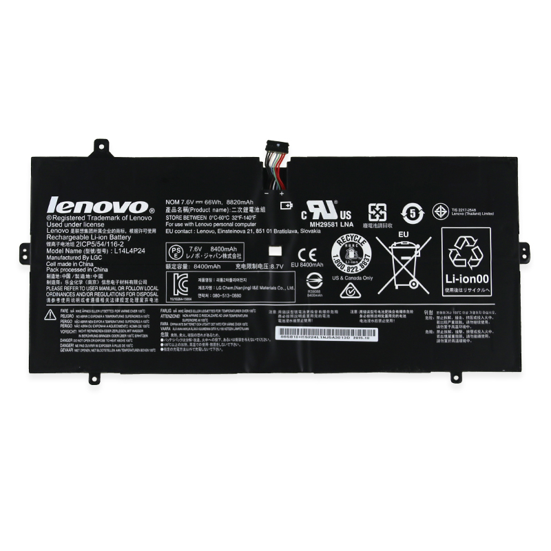 Original Lenovo Yoga 900-13ISK 80MK000YUS Battery 66Wh 8800mAh 4-Cell