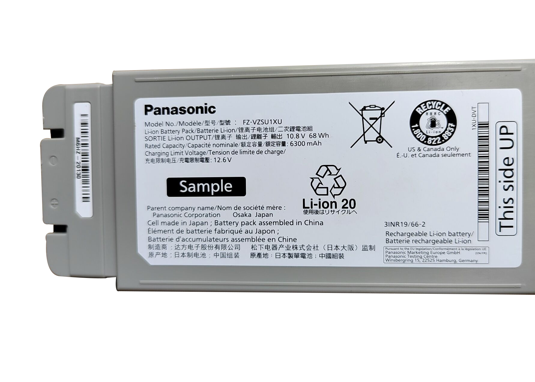 Original Battery Panasonic FZ-40ABAACAJ 6300mAh 68Wh