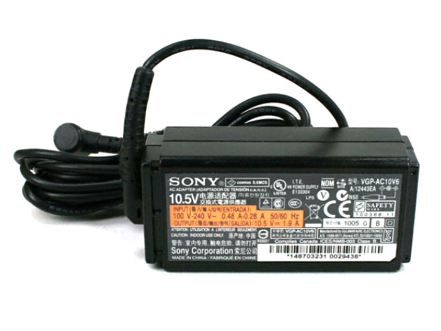 Original 20W Sony Vaio VGN-P19VRN AC Adapter Charger + Cord